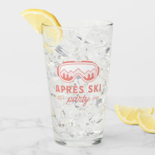 Apres ski girls party pink glass