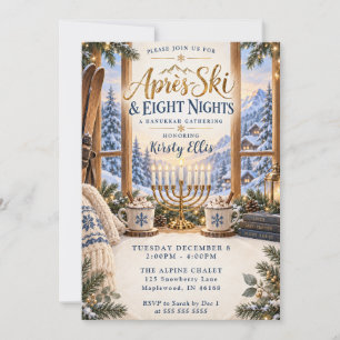 Après‑Ski Hanukkah Gathering Invitation