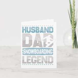 Aprés-ski Husband Dad Snowboarding Legend Snowboar Card