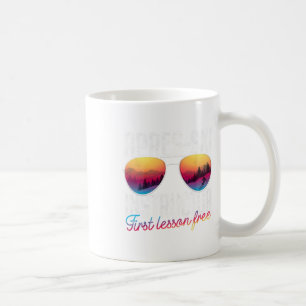 Apres Ski Instructor First Lesson Free Funny Skiin Coffee Mug