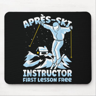 Apres Ski Instructor Skiing _1 Mouse Pad