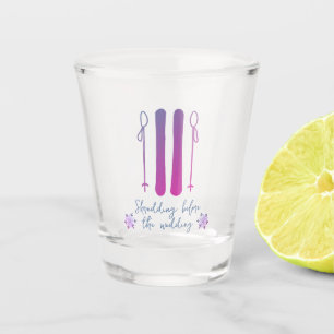 Apres Ski Neon Winter Bachelorette Shot Glass