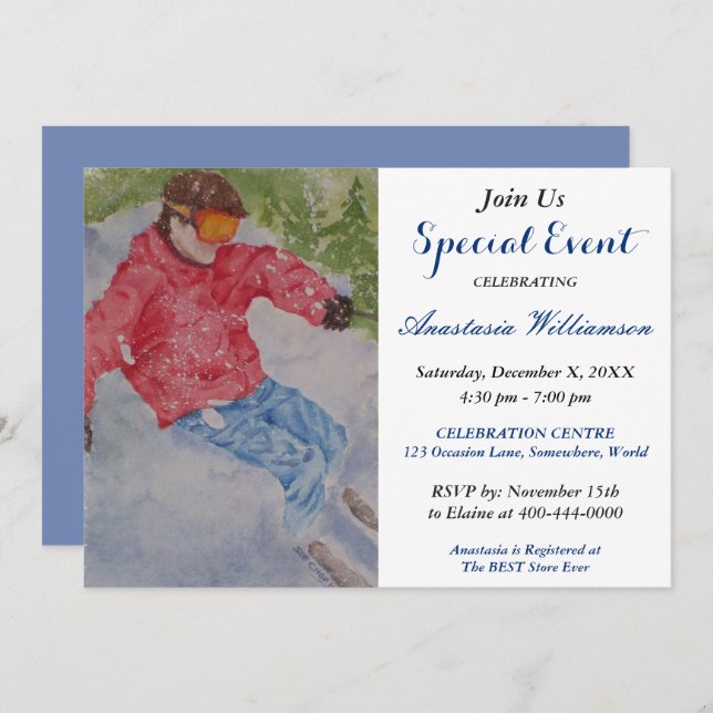 APRES SKI PARTY EVENT INVITE (Front/Back)