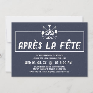 Apres Ski Party Invitation Winter Holiday