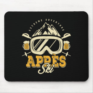 Apres Ski Party Outfit, Beer & Drinks After Sk Mouse Pad