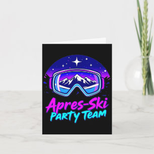 Apres ski party vibes – snowy mountain nightlife A Card
