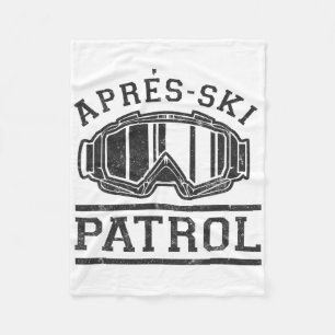 Apres Ski Patrol Fleece Blanket
