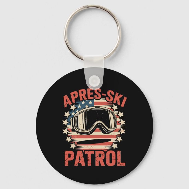Apres Ski Patrol  Key Ring (Front)