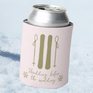 Apres Ski Pink Winter Bachelorette Can Cooler