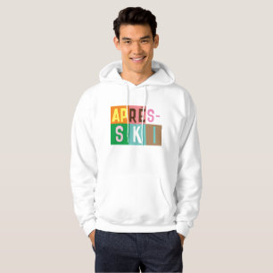 Après-ski Retro Skiers Colour Block  Hoodie