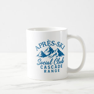 Après ski social club cascade range coffee mug