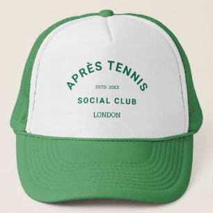 Après Tennis Social Club Custom Green Crest Trucker Hat