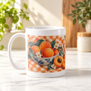 Apricot Afternoon Gouache Fruit Mug