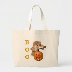 Apricot Coated Poodle Boo Large Tote Bag