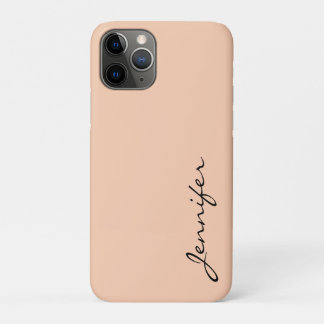 Apricot colour background iPhone 11 pro case