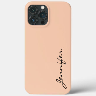 Apricot colour background iPhone 13 pro max case