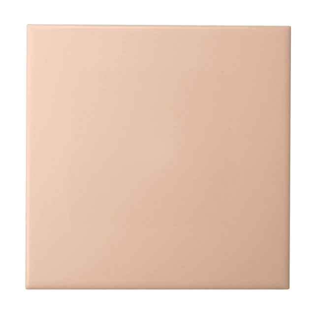 Apricot Colour Background Ceramic Tile (Front)