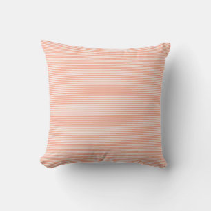 Apricot Colour Stripes Template Trendy Stylish Cushion