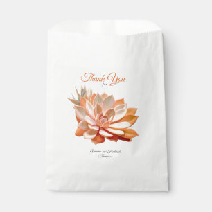 Apricot Crush Succulent Colours Favour Bag