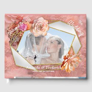 Apricot Crush Succulent Colours for 2024 Guest Book