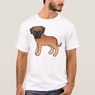 Apricot English Mastiff Cute Cartoon Dog T-Shirt