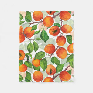 Apricot garden 3 fleece blanket