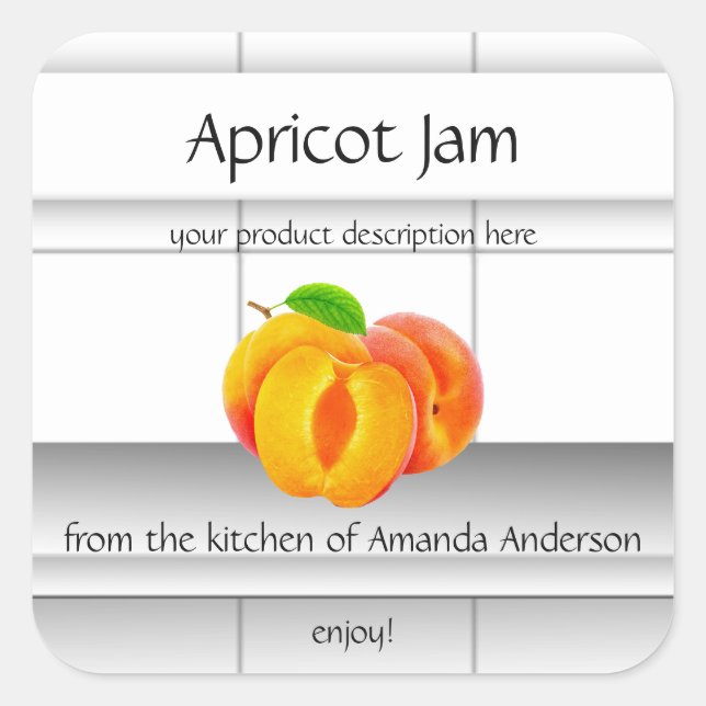 Apricot Jam Kitchen Tiles Sq Product Label (Front)