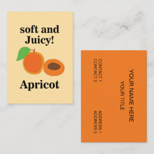 Apricot Juicy Fruit Business Card