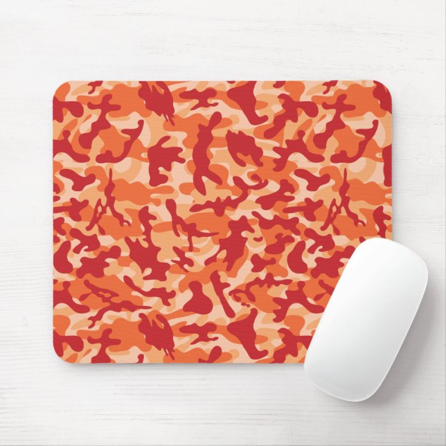 Apricot Lava Camouflage Mouse Pad (With Mouse)