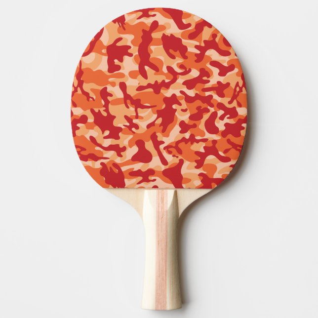 Apricot Lava Camouflage  Ping Pong Paddle (Front)