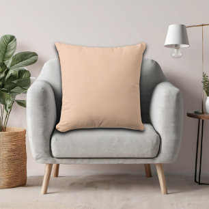 Apricot Light Peach Minimalist Solid Colour Cushion