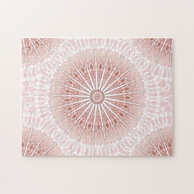 Apricot Mandala Jigsaw Puzzle (Horizontal)