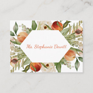Apricot Orchard Botanical Wedding Place Card