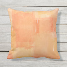 Apricot Paint Test Outdoor Pillow 16x16