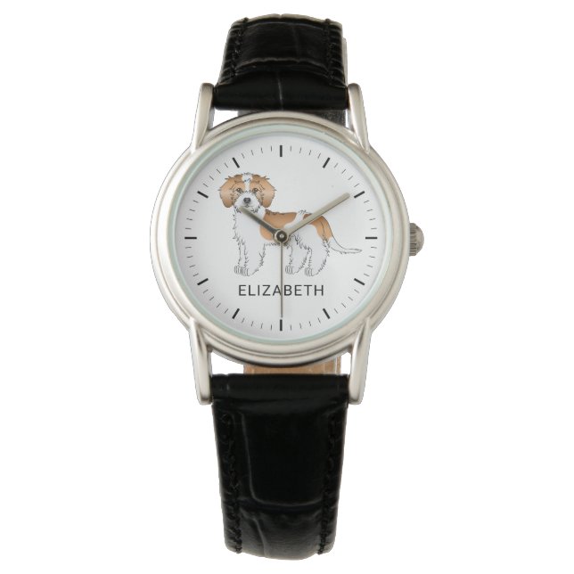 Apricot Parti-colour Mini Goldendoodle Dog Watch (Front)