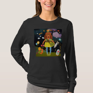 Apricot Poodle Art Cute Princess Gifts Whimsical P T-Shirt