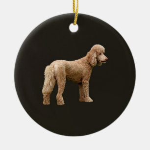 Apricot Poodle Ceramic Ornament