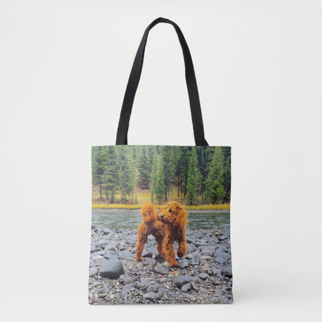 Apricot Poodle - Customisable Gift Tote Bag (Front)