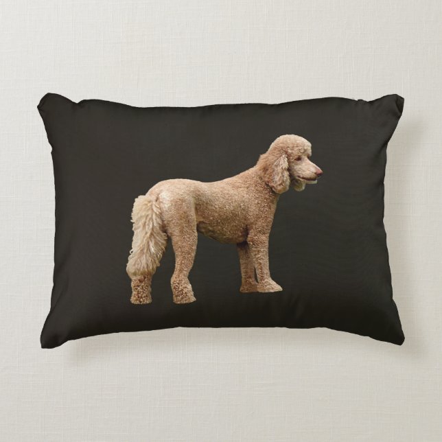 Apricot Poodle Decorative Cushion (Front)