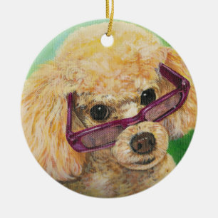 Apricot Poodle Ornament Christmas Gift
