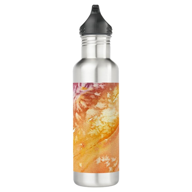 Apricot Rose Abstract Design 710 Ml Water Bottle (Right)
