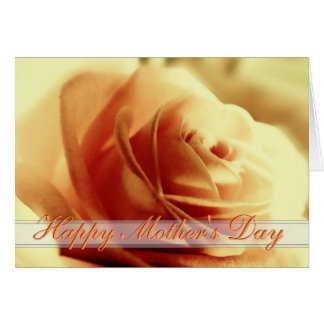 Apricot Rose Mothers Day Thank You Card