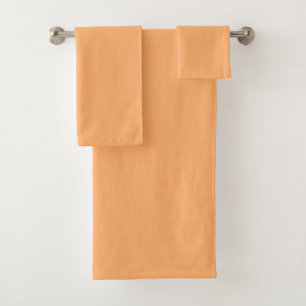 Apricot (solid colour) bath towel set