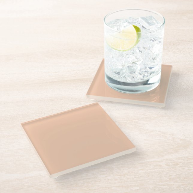  Apricot (solid colour) 	 Glass Coaster (Angled)