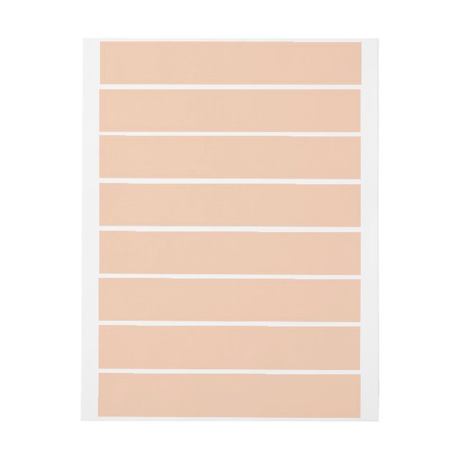  Apricot (solid colour) 	 Wrap Around Label (Sheet)