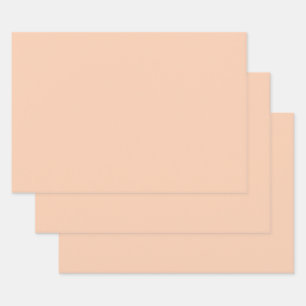 Apricot (solid colour) Wrapping Paper Sheet