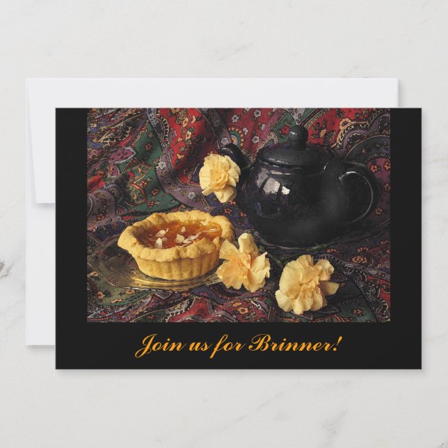 Apricot Tart Brinner Invitation (Front)