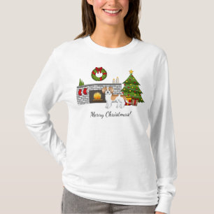 Apricot & White Mini Goldendoodle - Christmas Room T-Shirt