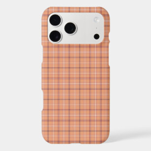 Apricot White Plaid Classic Pattern iPhone Case