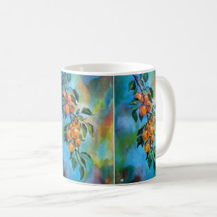 Apricots on a Summer Branch Painting by Alfred Fox Coffee Mug